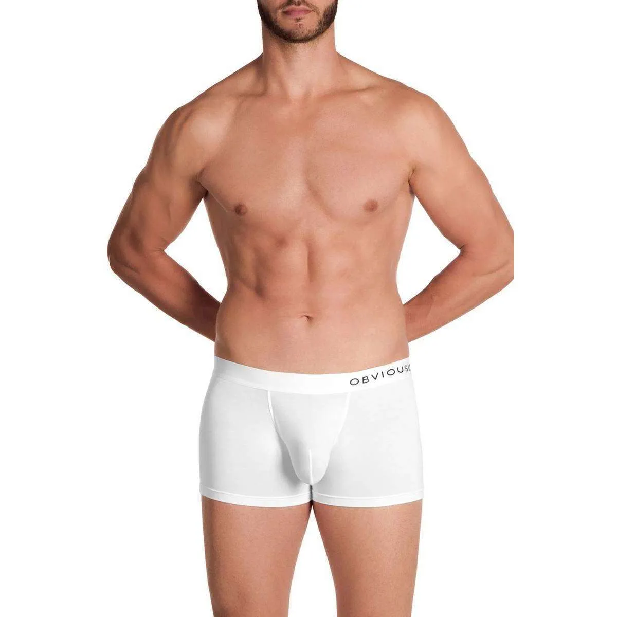 Obviously PrimeMan AnatoMAX Boxer Brief 3inch Leg - White