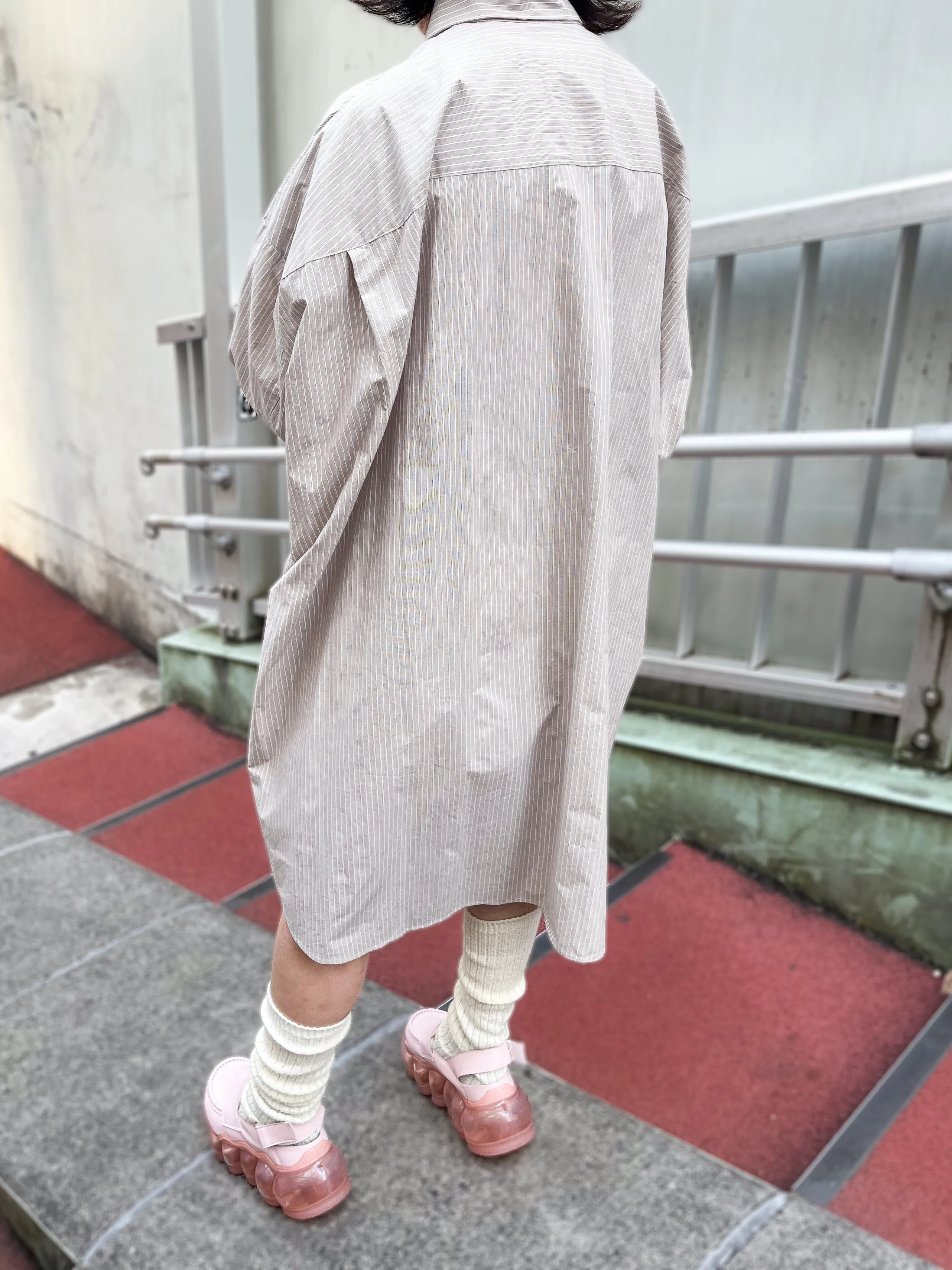 Oval Long Shirt / Beige