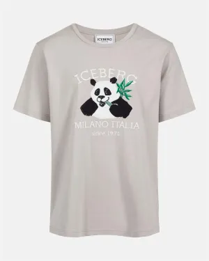 Panda Logo 5D T-Shirt (Beige) - I24F02763071323