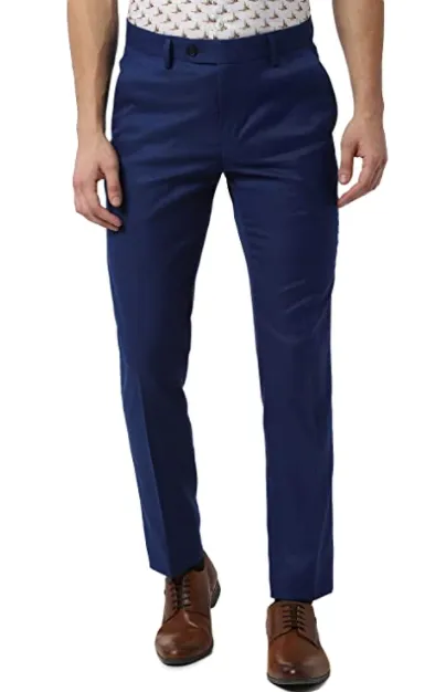 Peter England Men's Slim Formal Trouser