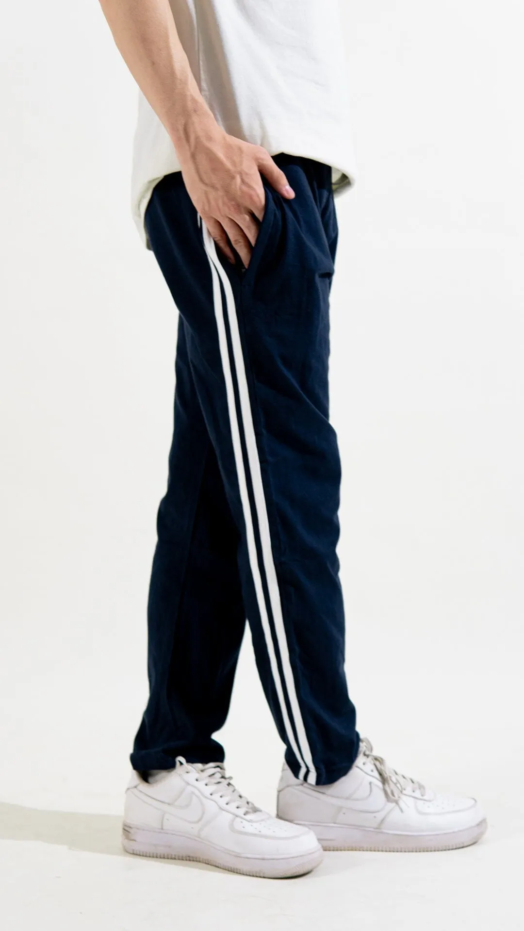 Polo Republica Essentials - Heavy Cotton Jersey Slim-Fit Lounge Pants with Sporty Side Stripes