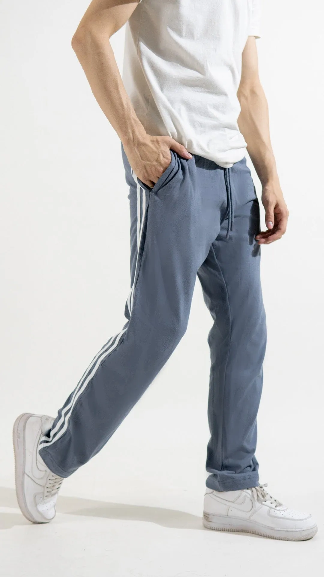 Polo Republica Essentials - Heavy Cotton Jersey Slim-Fit Lounge Pants with Sporty Side Stripes