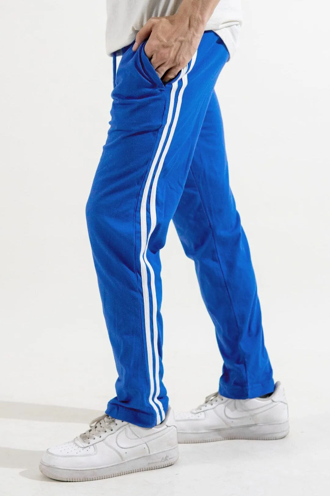 Polo Republica Essentials - Heavy Cotton Jersey Slim-Fit Lounge Pants with Sporty Side Stripes