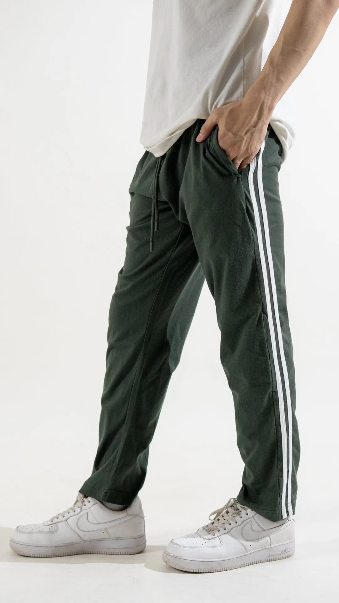 Polo Republica Essentials - Heavy Cotton Jersey Slim-Fit Lounge Pants with Sporty Side Stripes