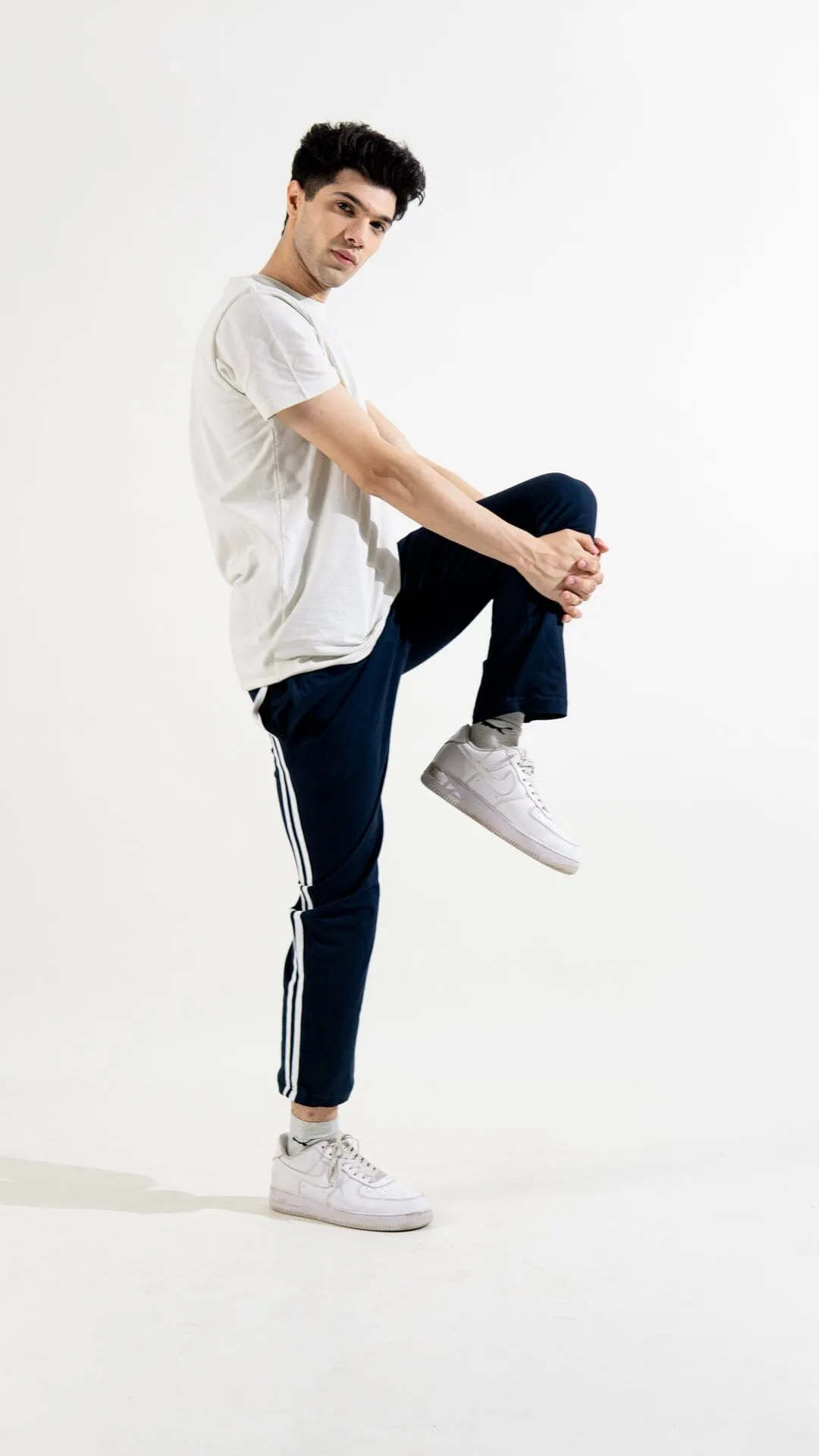 Polo Republica Essentials - Heavy Cotton Jersey Slim-Fit Lounge Pants with Sporty Side Stripes