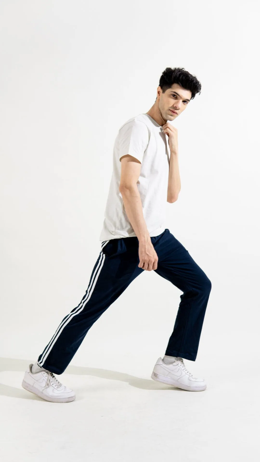 Polo Republica Essentials - Heavy Cotton Jersey Slim-Fit Lounge Pants with Sporty Side Stripes