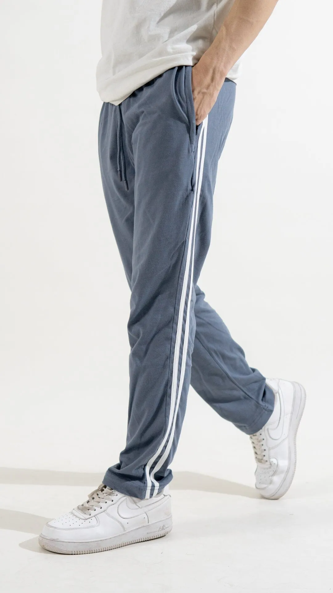 Polo Republica Essentials - Heavy Cotton Jersey Slim-Fit Lounge Pants with Sporty Side Stripes