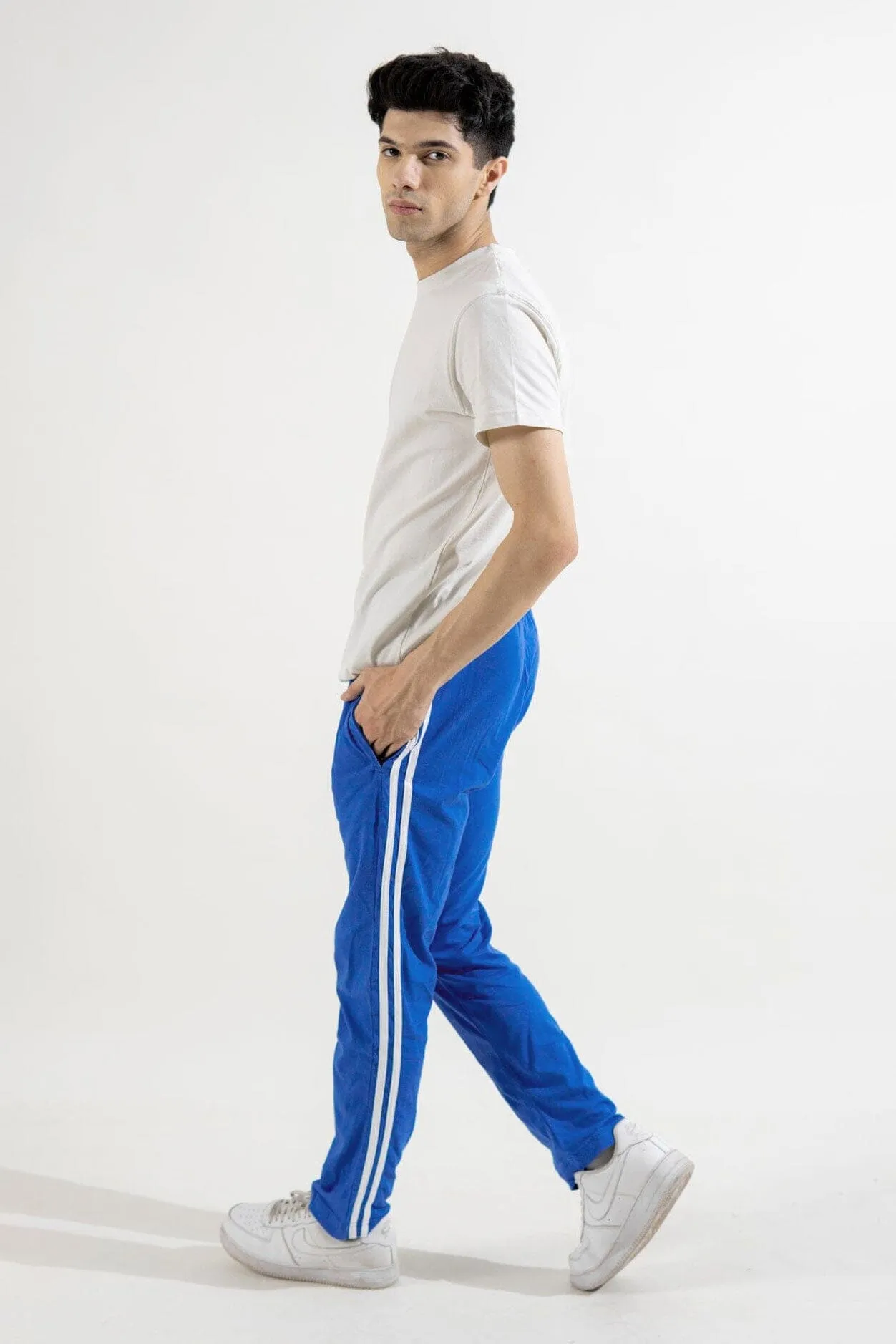 Polo Republica Essentials - Heavy Cotton Jersey Slim-Fit Lounge Pants with Sporty Side Stripes