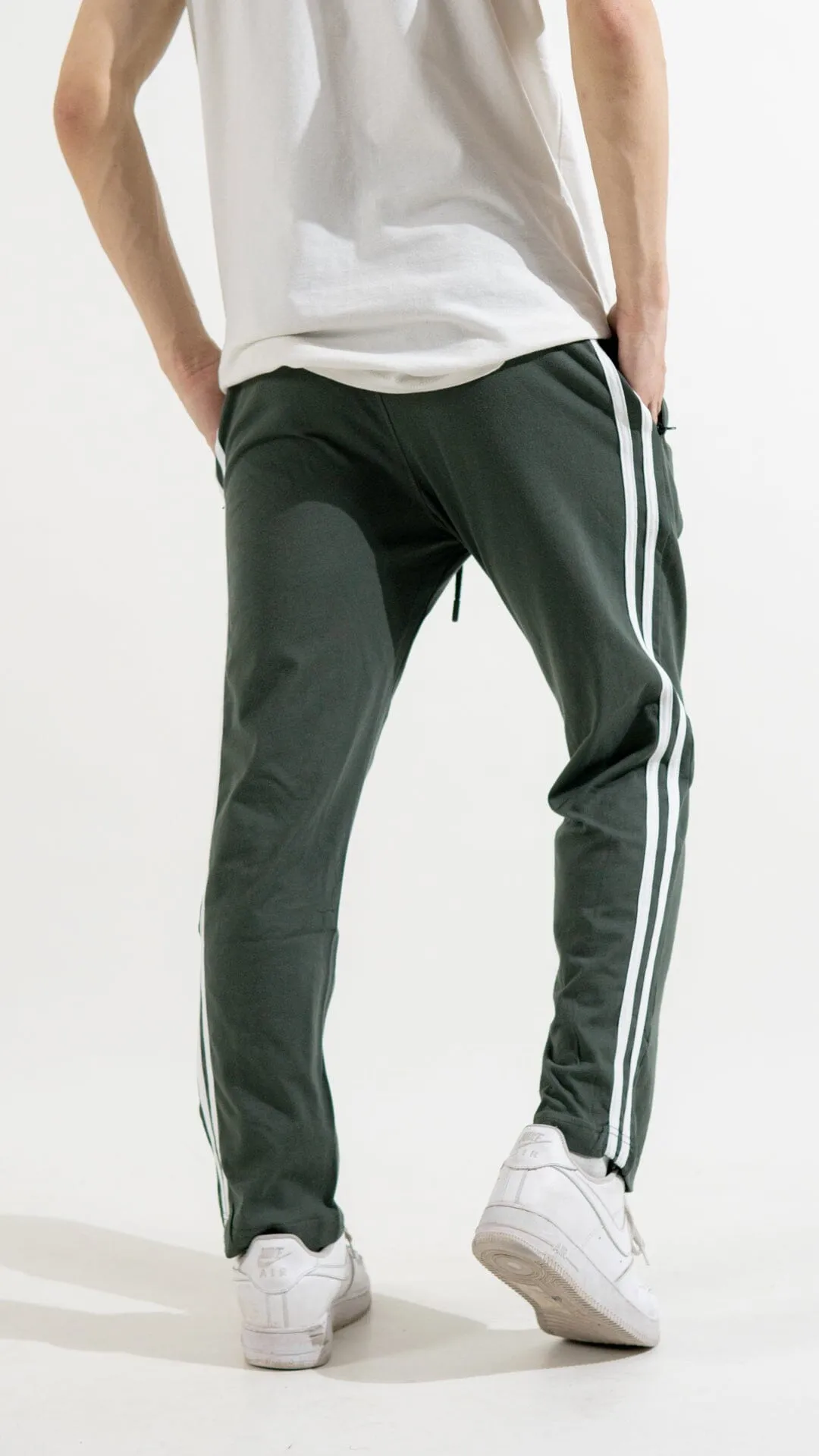 Polo Republica Essentials - Heavy Cotton Jersey Slim-Fit Lounge Pants with Sporty Side Stripes