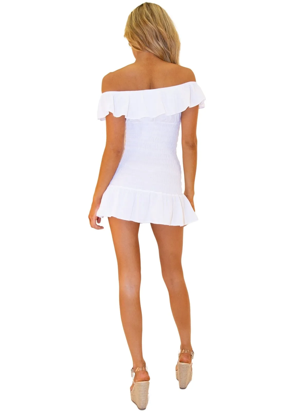 'Primrose' Mini Dress White