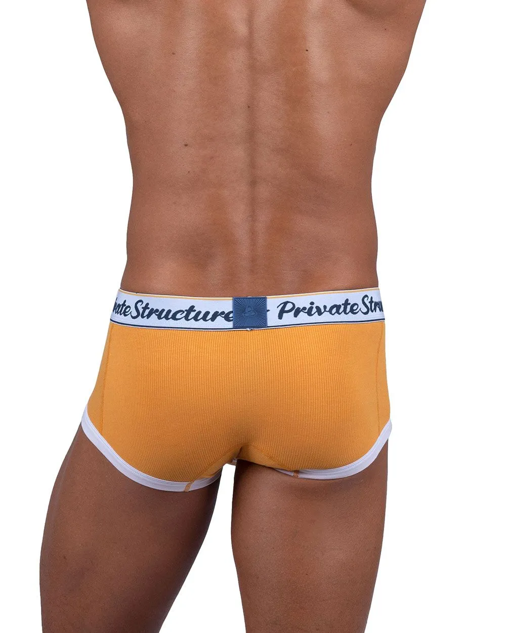 Private Structure SCUS4530 Classic Mid Waist Trunks Color Orange