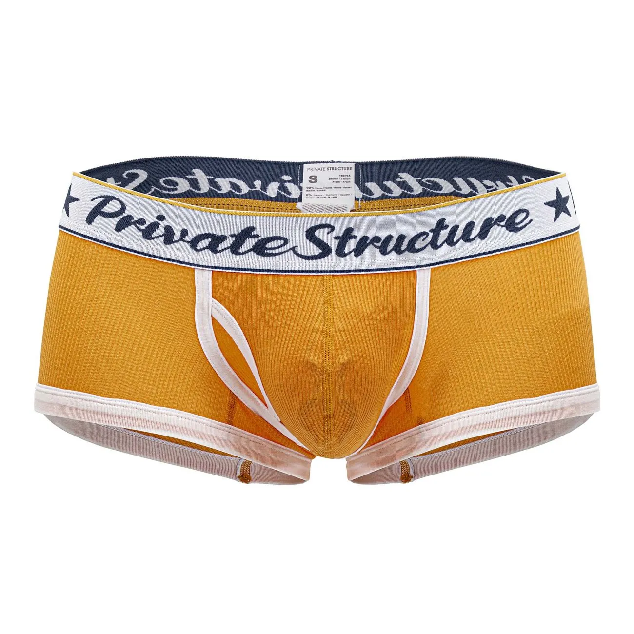 Private Structure SCUS4530 Classic Mid Waist Trunks Color Orange