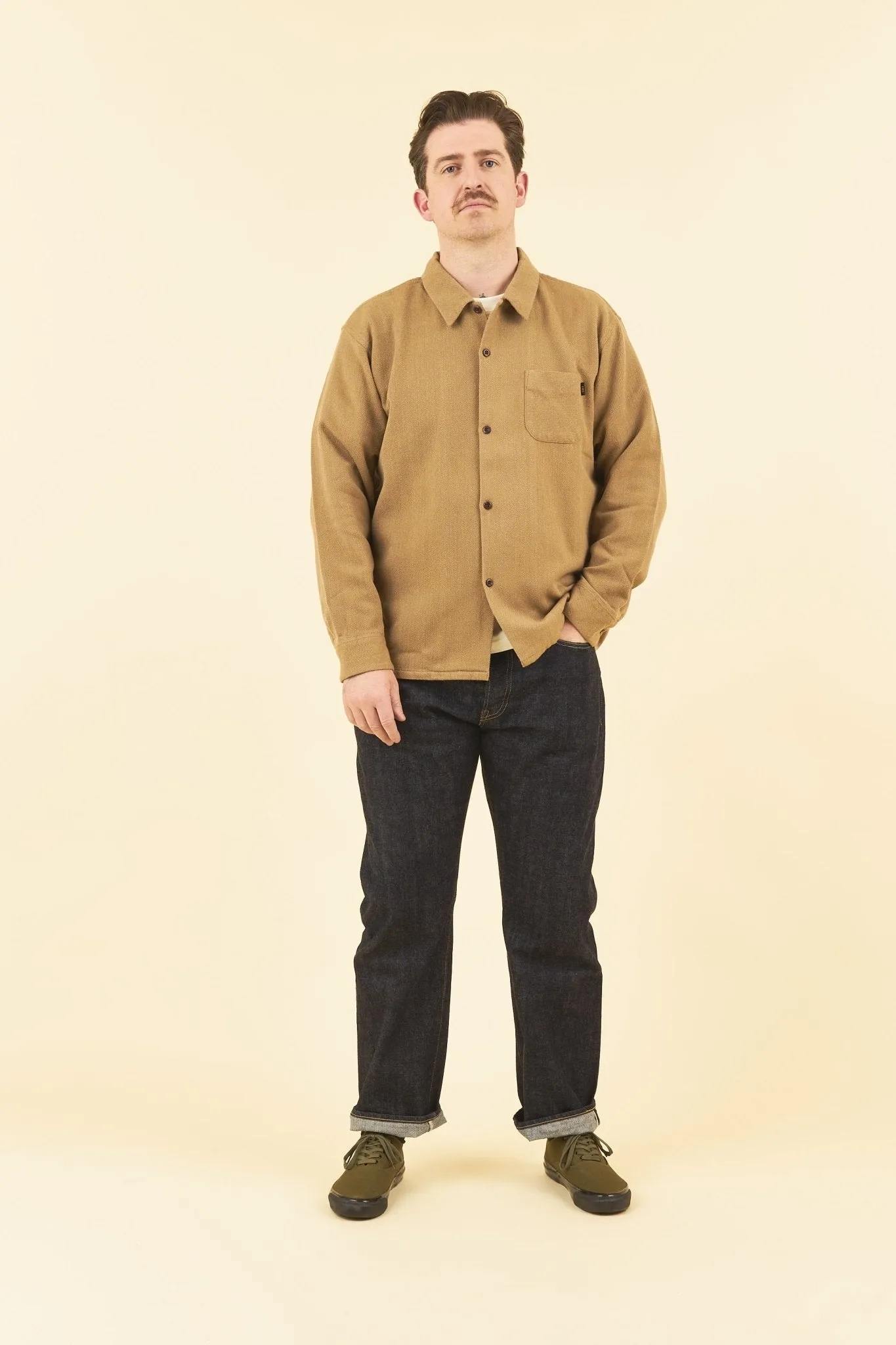 Rats Cotton Wool Shirt - Beige