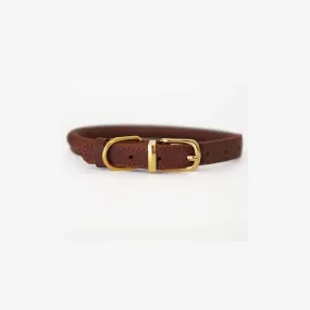 Rolled Leather Collar for Dog & Cat