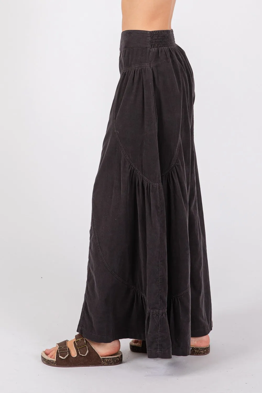 SAGE   FIG High Rise Corduroy Wide Leg Pants