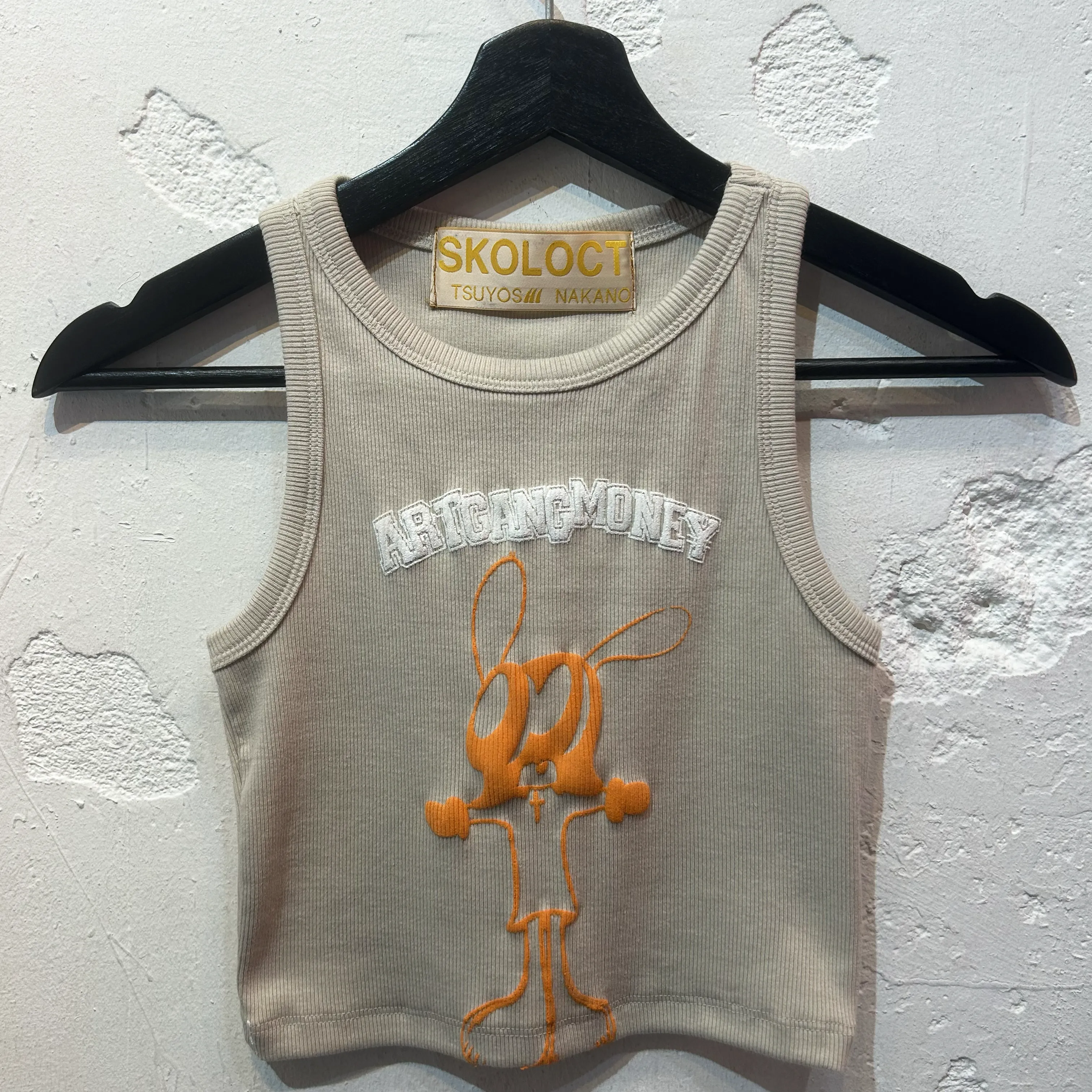 SKO CROSS MINI TANK-BEIGE