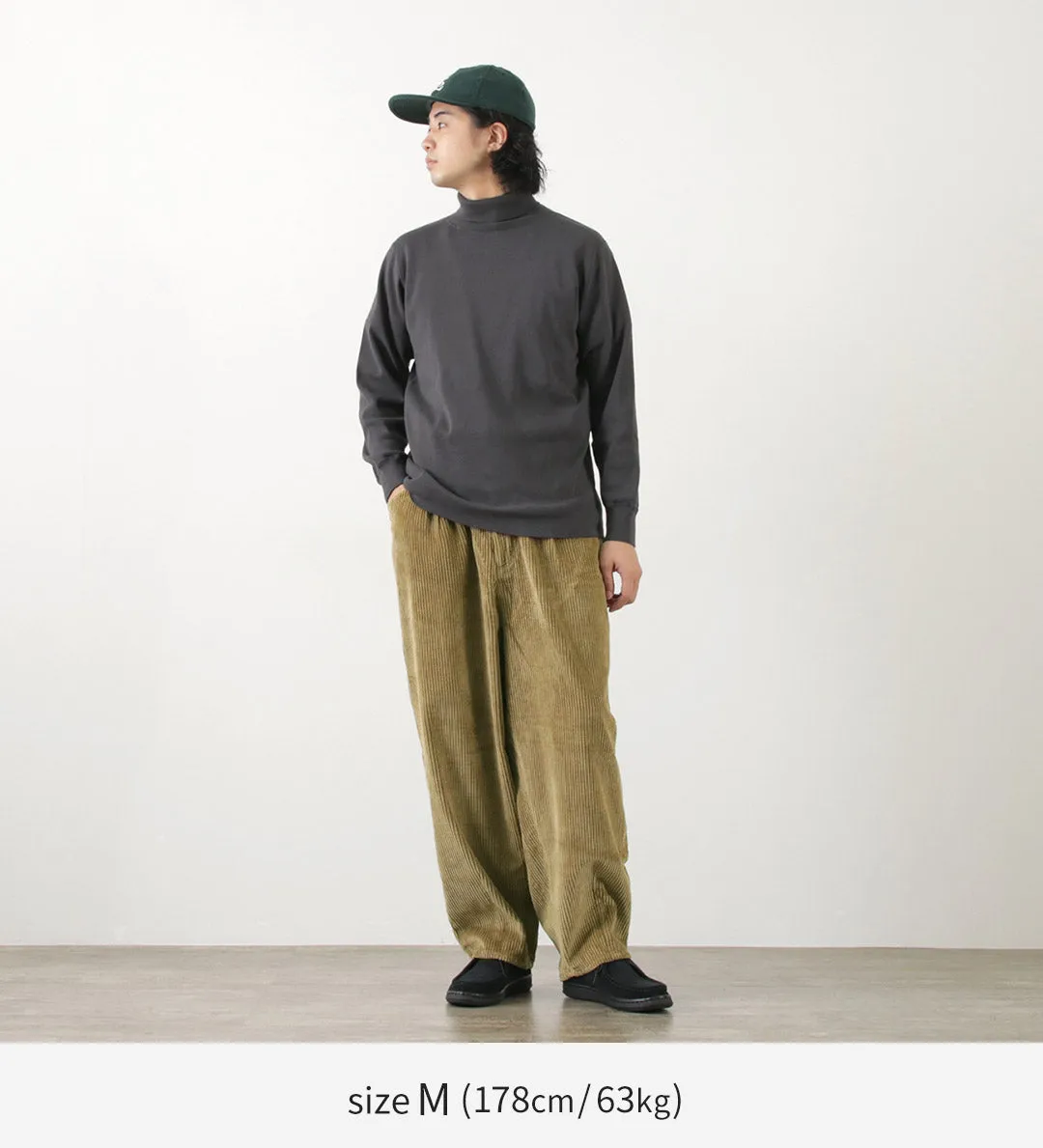 SLOW HANDS / Wide Corduroy Poofy Tuck Pants