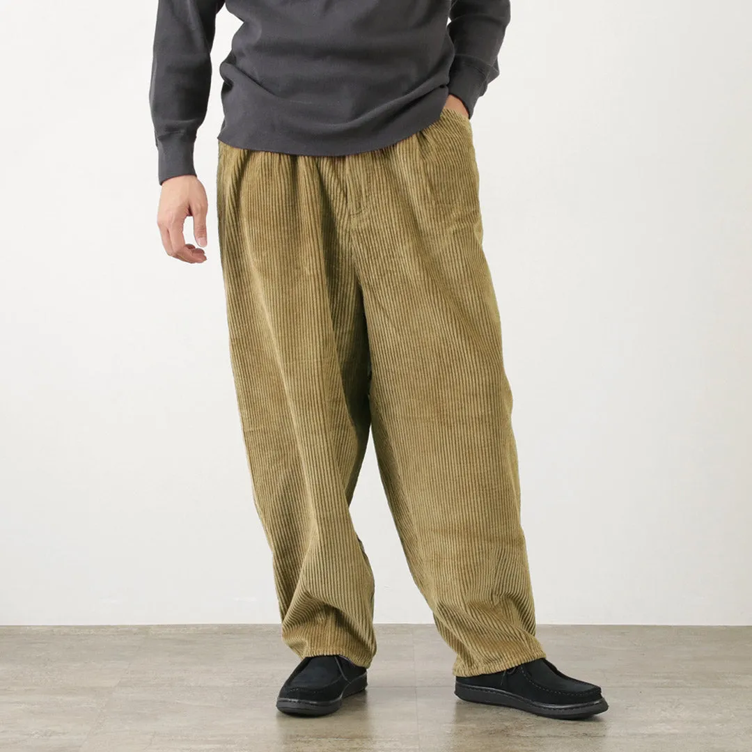 SLOW HANDS / Wide Corduroy Poofy Tuck Pants