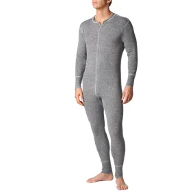 Stanfield's Men's Heavy Weight Wool Onesie 1300 - 80% Wool/20% Nylon, Full Button Front, Military Shoulders, Warmth & Durability | Sizes S-2XL