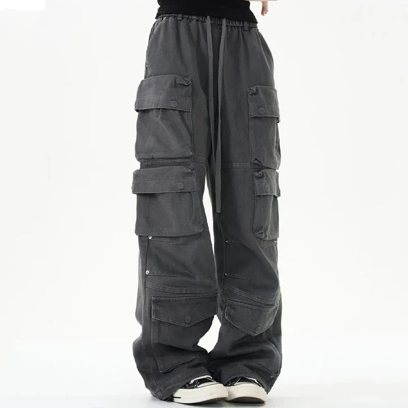 Street Fashion Drawstring Cargo Pants