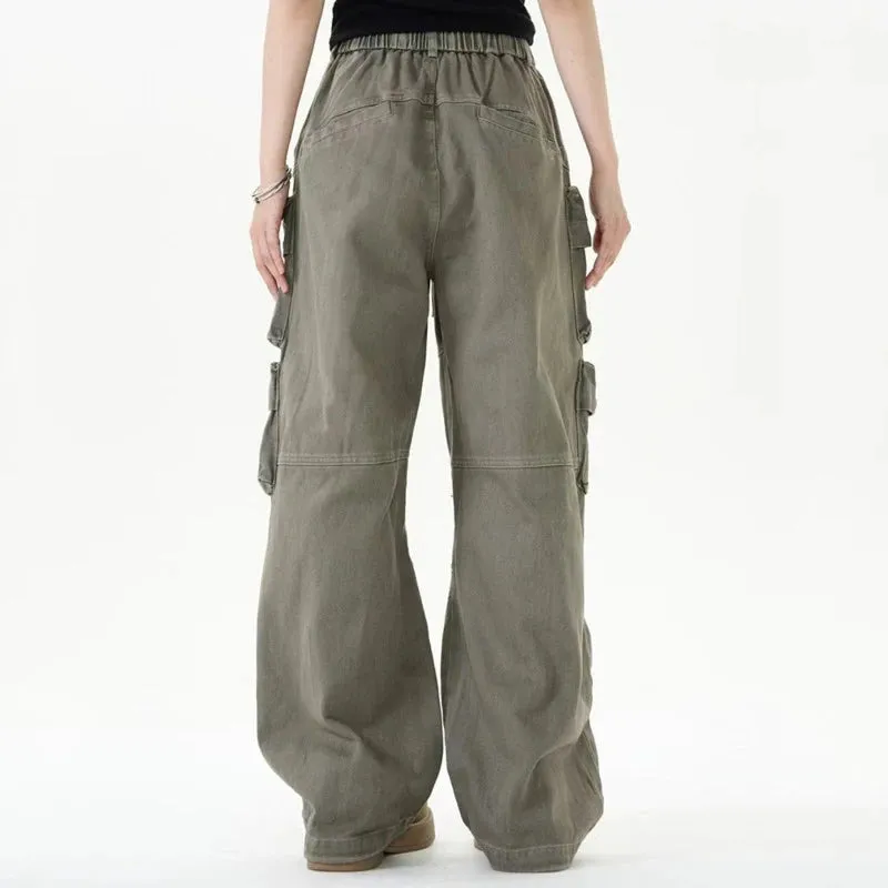 Street Fashion Drawstring Cargo Pants