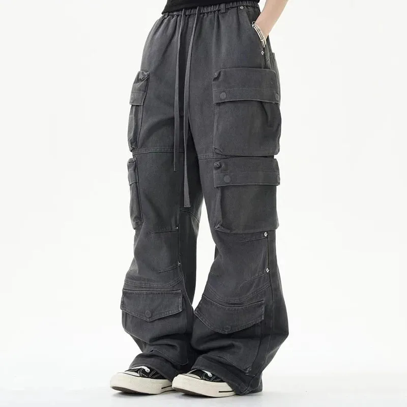 Street Fashion Drawstring Cargo Pants