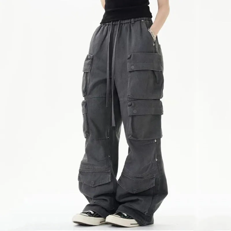 Street Fashion Drawstring Cargo Pants