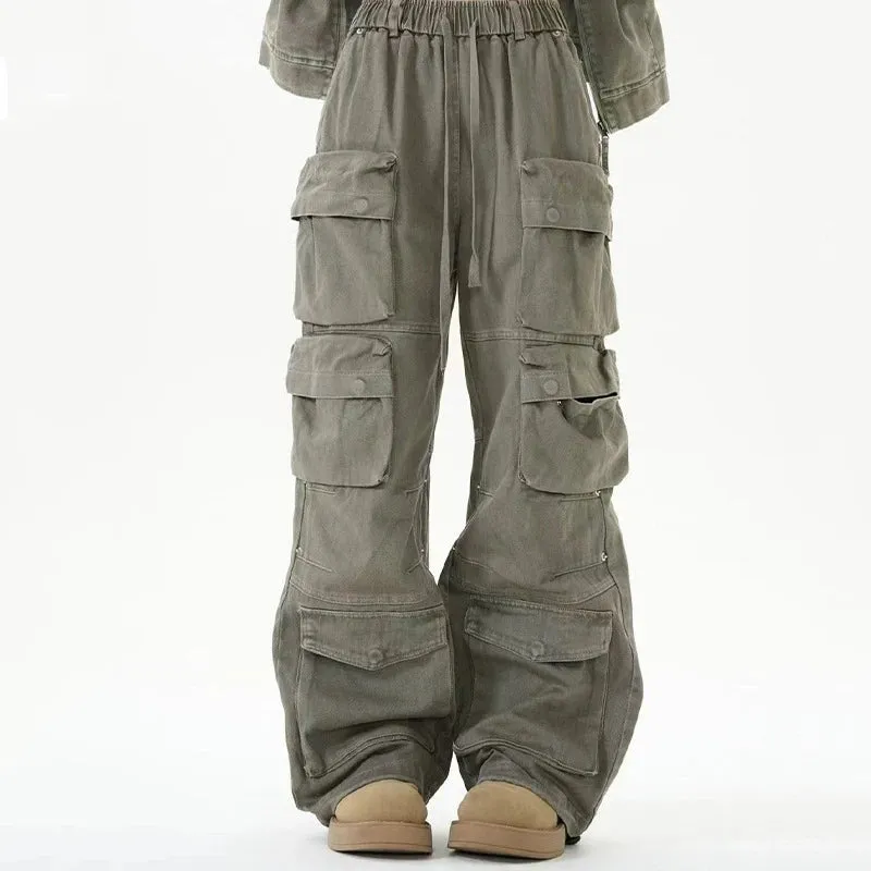 Street Fashion Drawstring Cargo Pants