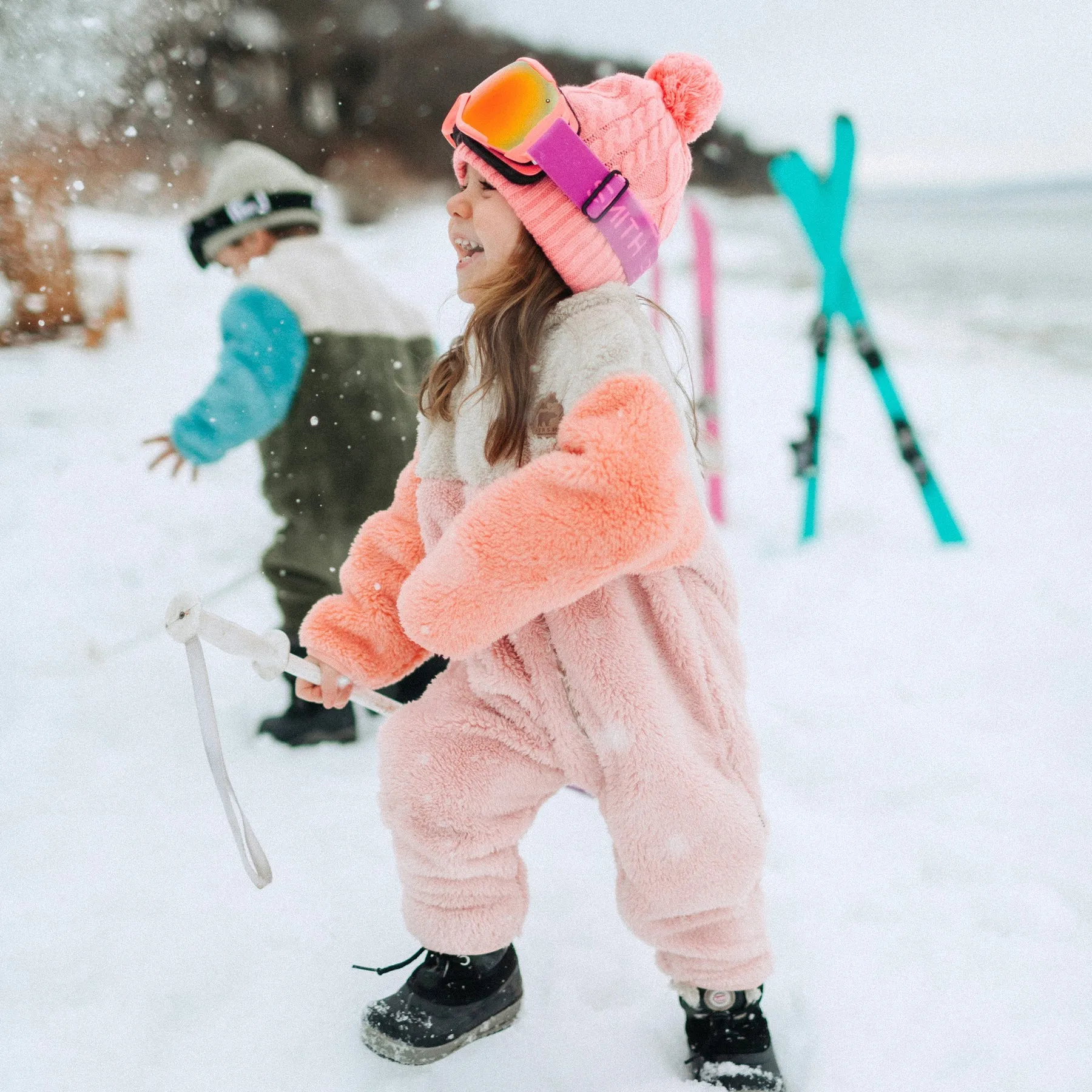 The Jaymes Sherpa Onepiece - Pink - BABY