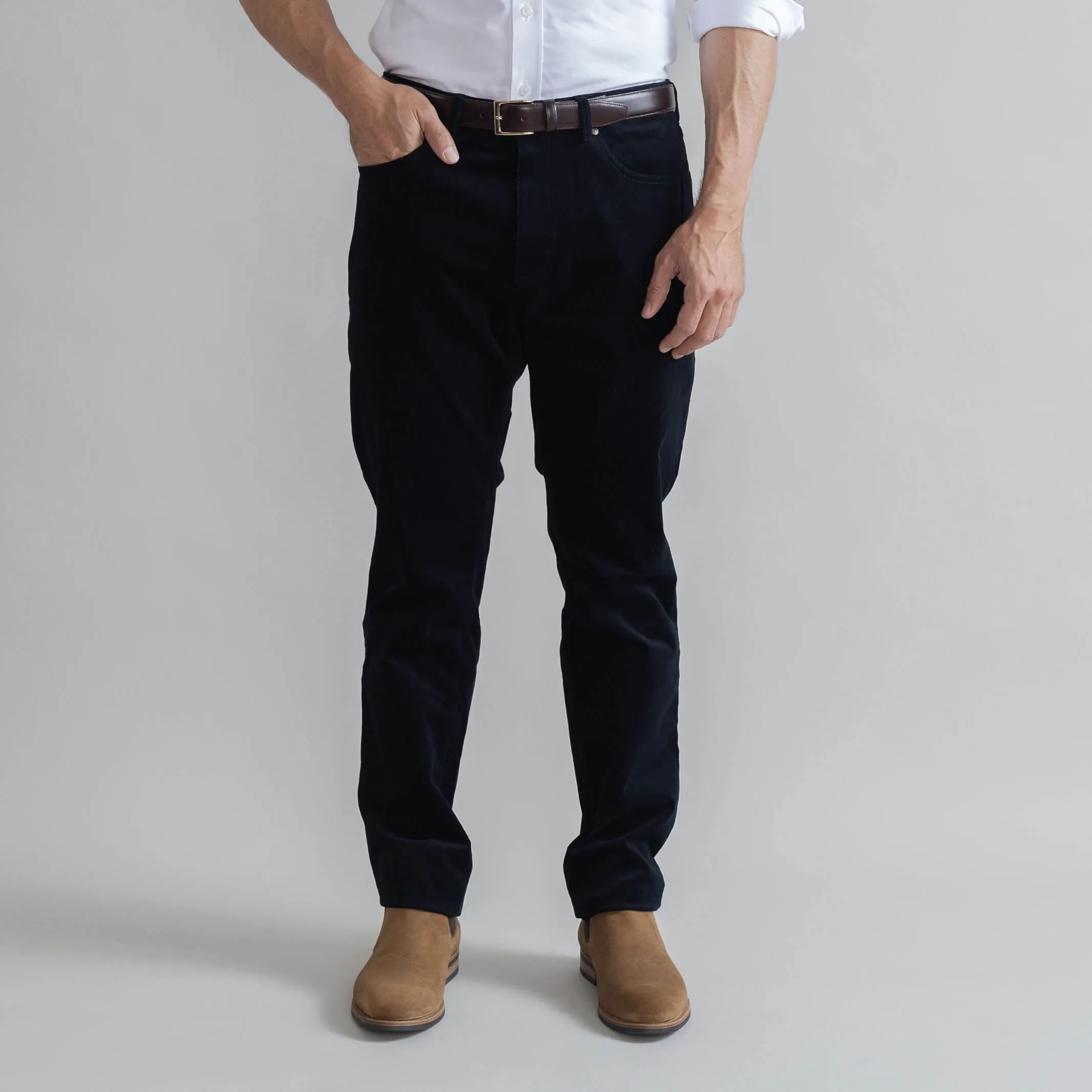 The Navy Corduroy Franklin 5 Pocket Custom Pant