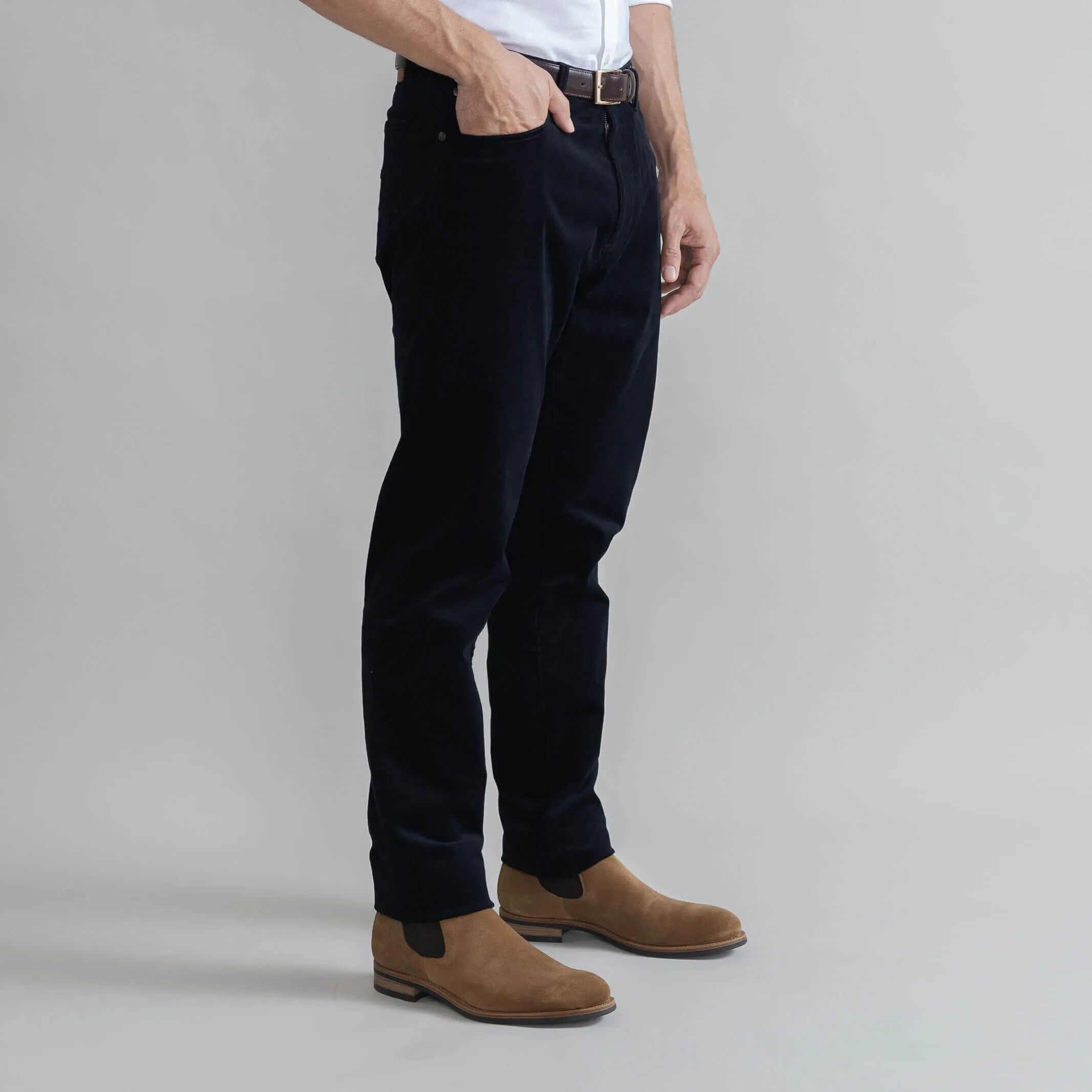 The Navy Corduroy Franklin 5 Pocket Custom Pant