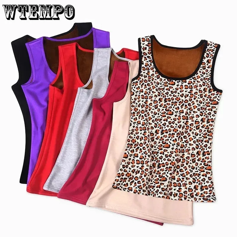 Thermal Fleece Women Vest Sleeveless Undershirt Free Size