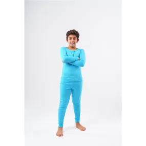 thermal set boys-t-shirt&pants light blue