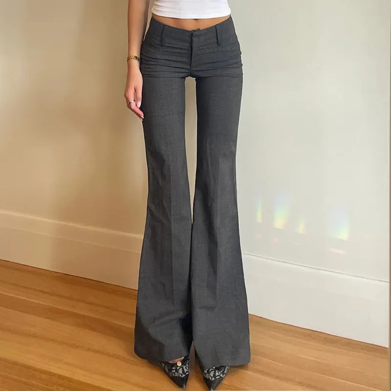 Toleet fall Elegant Daily with our Popular Italian Style Fashionable Urban Low Waist Suit Pants