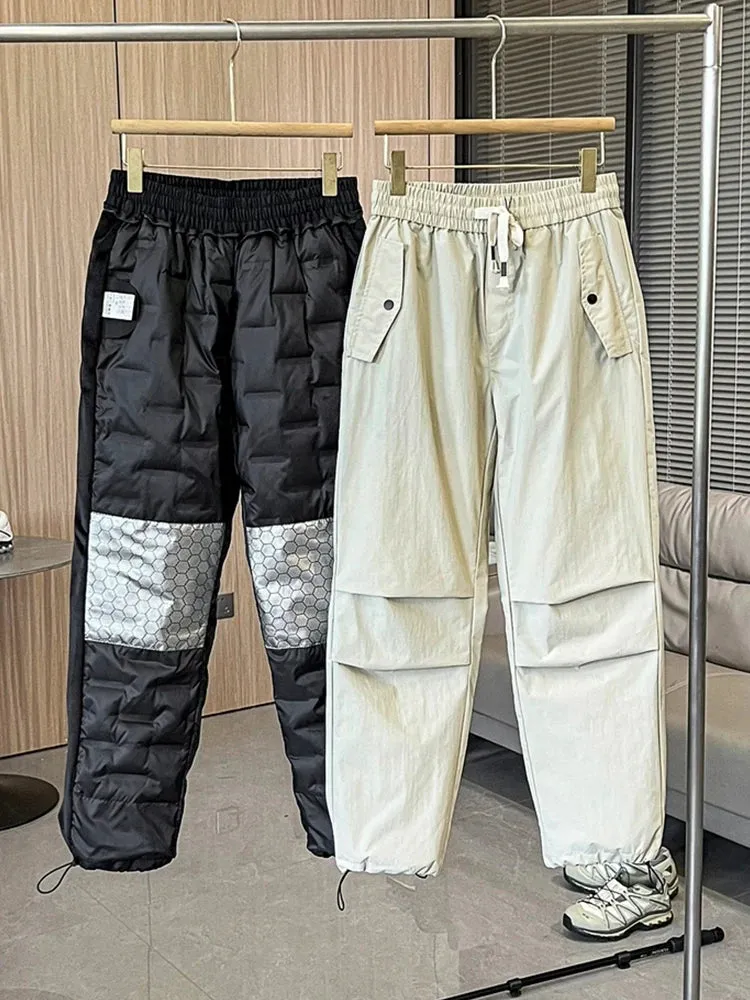 Warm Padded Straight Men's Pants