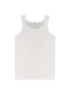 White Cotton Bresciani Singlet