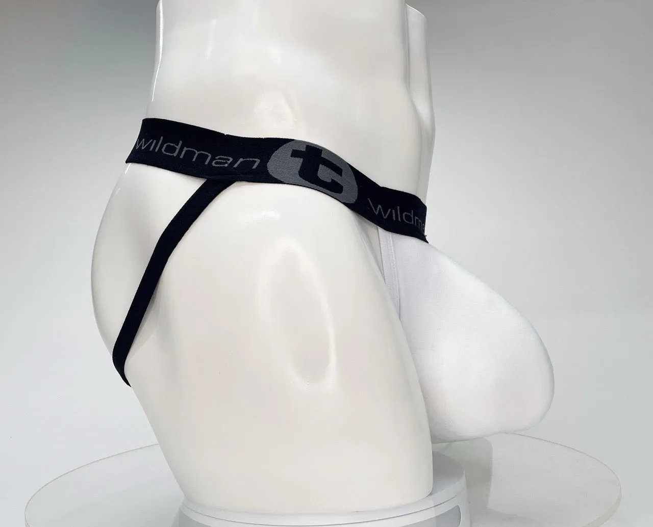 WildmanT Cotton Monster Cock Jockstrap White