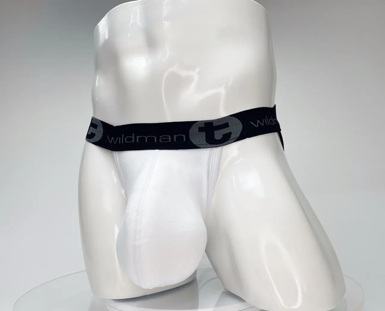 WildmanT Cotton Monster Cock Jockstrap White