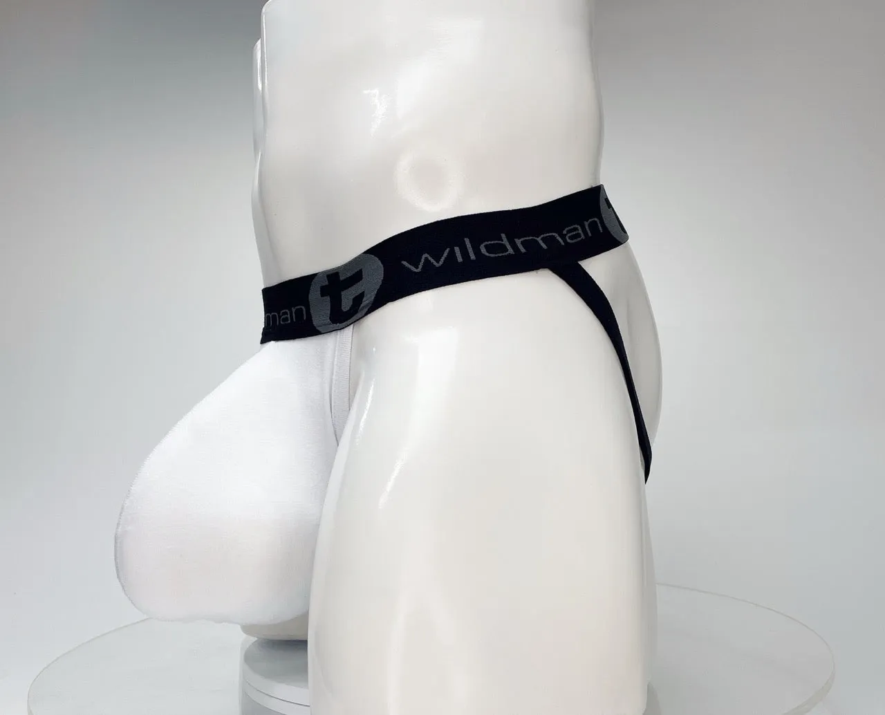 WildmanT Cotton Monster Cock Jockstrap White