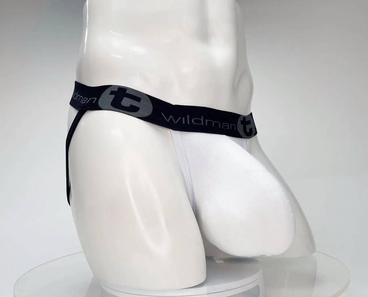 WildmanT Cotton Monster Cock Jockstrap White