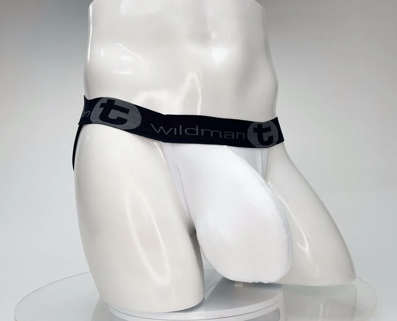 WildmanT Cotton Monster Cock Jockstrap White