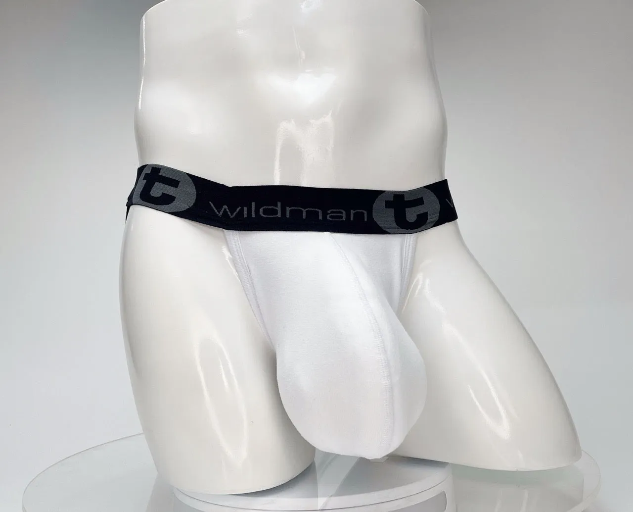 WildmanT Cotton Monster Cock Jockstrap White