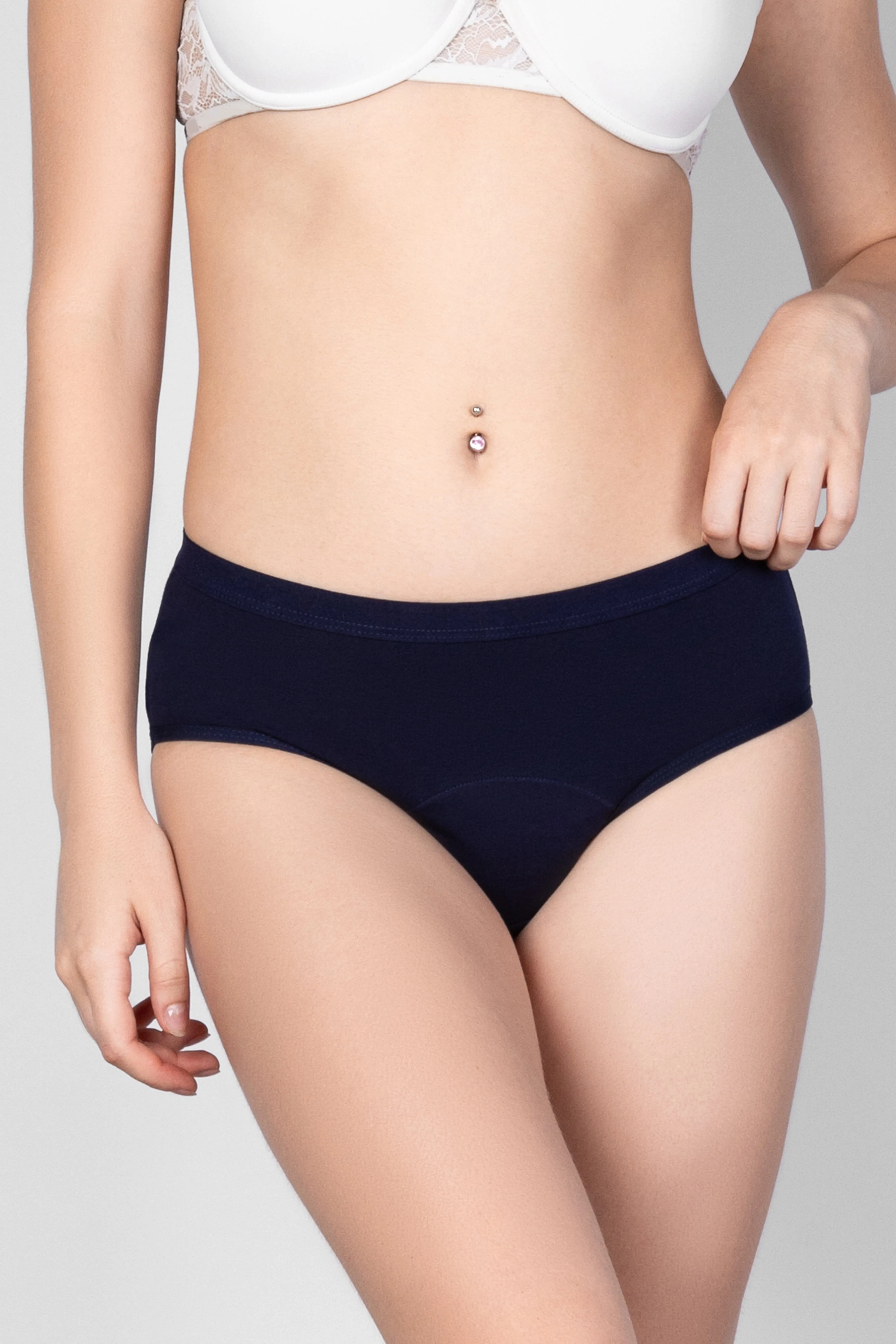 Women Hipster Bamboo Cotton Period Underwear