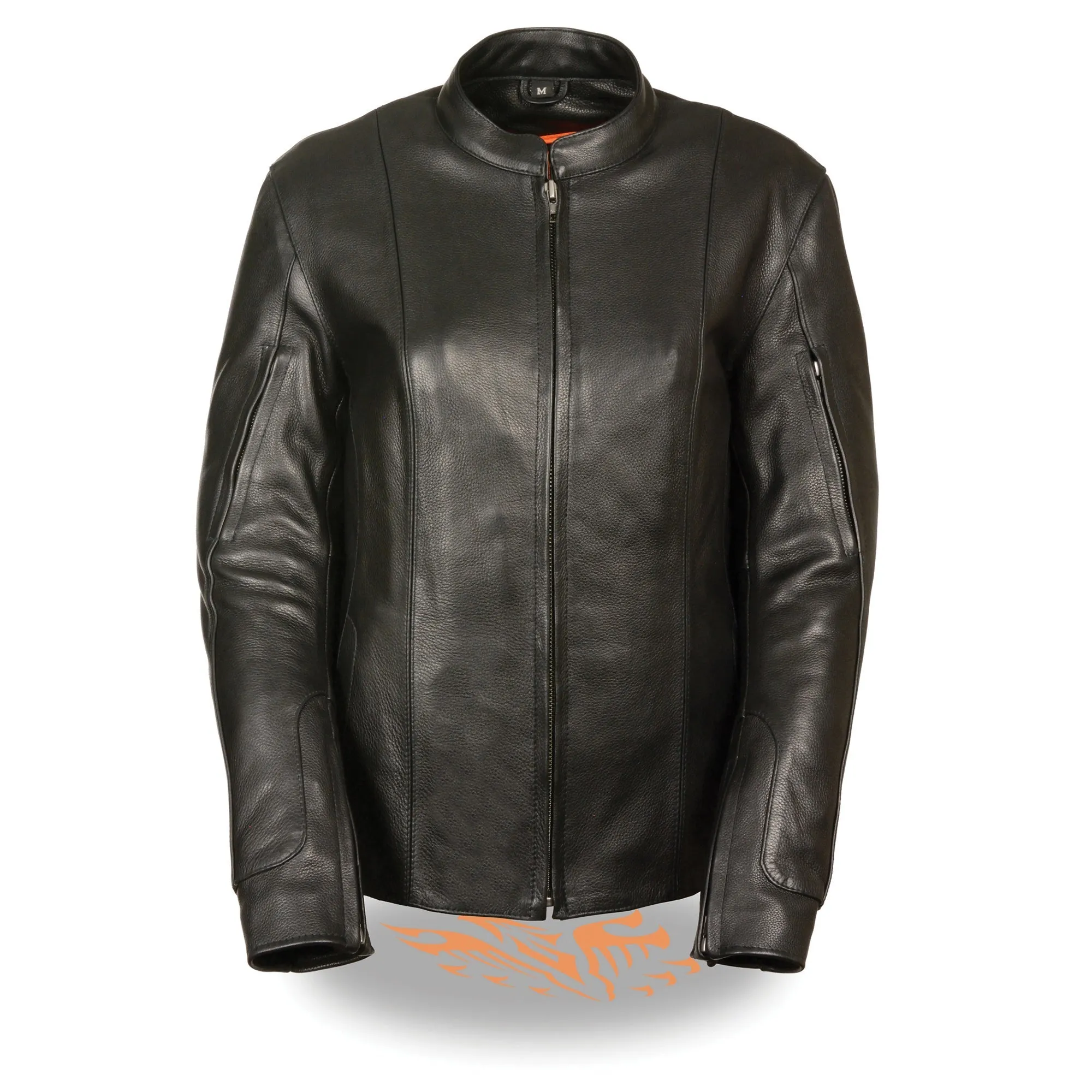 Women's Racer Style Jacket w/ Side Buckles