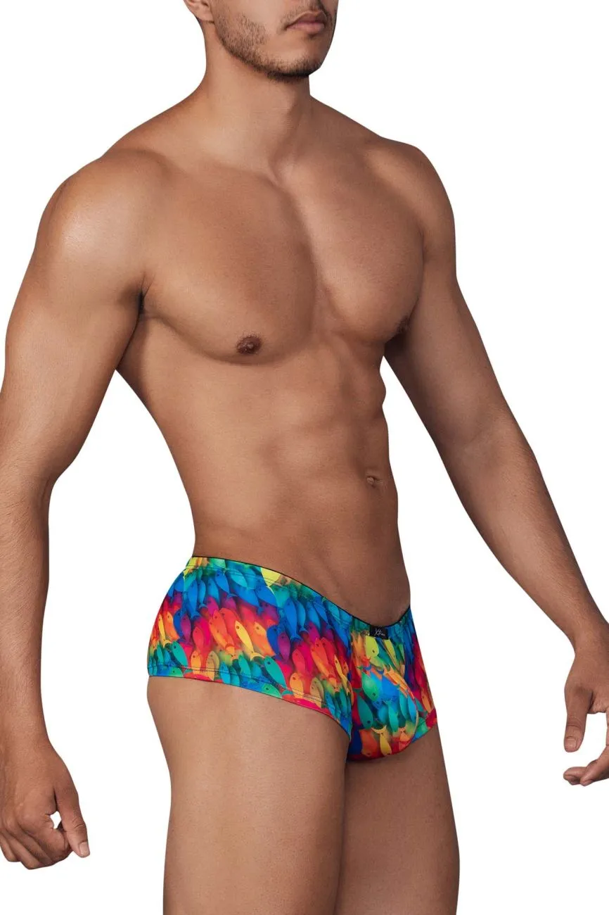 Xtremen 91147 Printed Microfiber Trunks Color Rainbow Fish