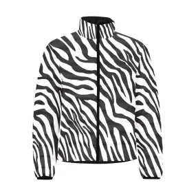 Zebra Print Mens Lightweight Puffer Jacket